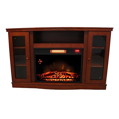 Comfort Glow QEF7530RKD Abington Media Center with Infrared Quartz Electric Fireplace - B072W7X4DN